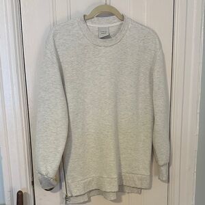 Varley Double Soft Gabriella Egret (Cream) Crewneck Sweater